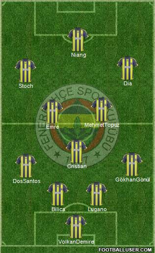 Fenerbahçe SK Formation 2010