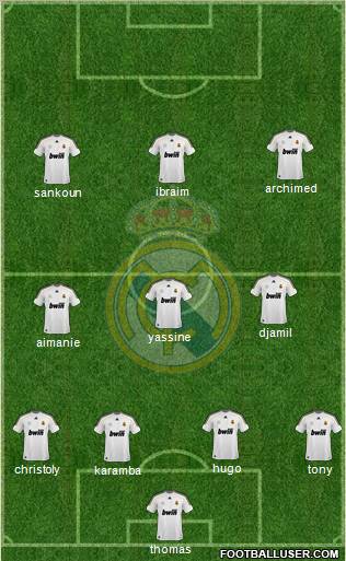 Real Madrid C.F. Formation 2010