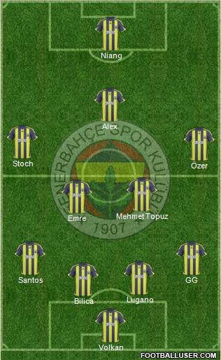 Fenerbahçe SK Formation 2010