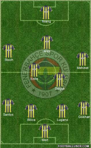 Fenerbahçe SK Formation 2010