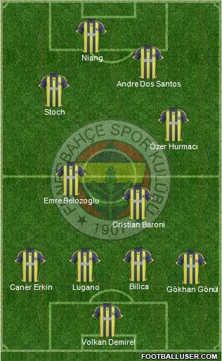 Fenerbahçe SK Formation 2010