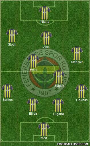 Fenerbahçe SK Formation 2010