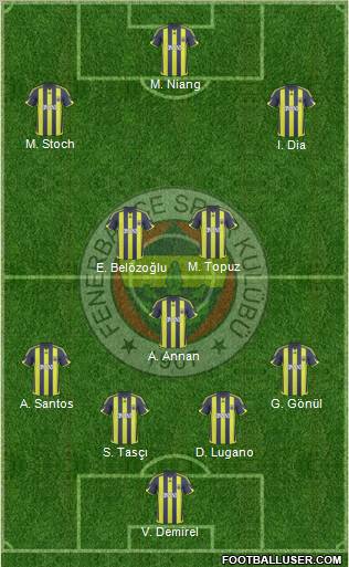 Fenerbahçe SK Formation 2010