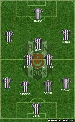 Besiktas JK Formation 2010