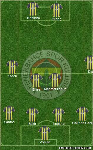 Fenerbahçe SK Formation 2010