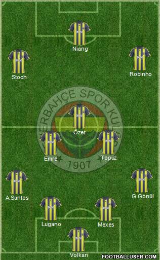 Fenerbahçe SK Formation 2010