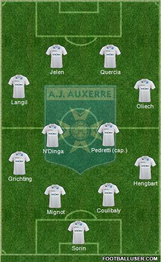 A.J. Auxerre Formation 2010