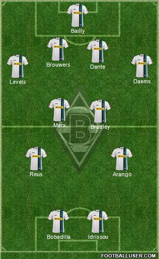 Borussia Mönchengladbach football formation