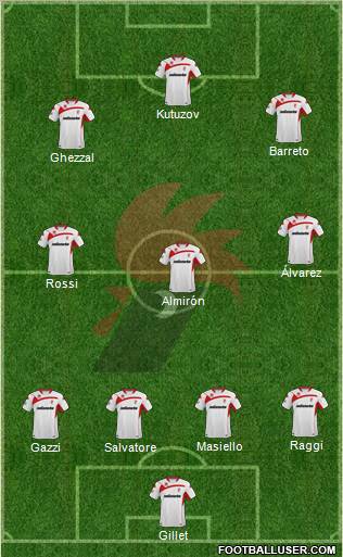 Bari 4-3-3 football formation