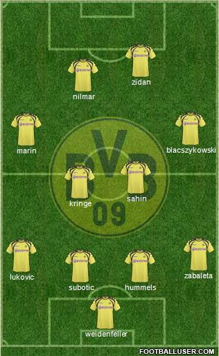 Borussia Dortmund football formation