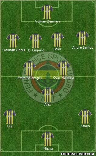 Fenerbahçe SK Formation 2010