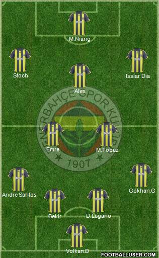 Fenerbahçe SK Formation 2010