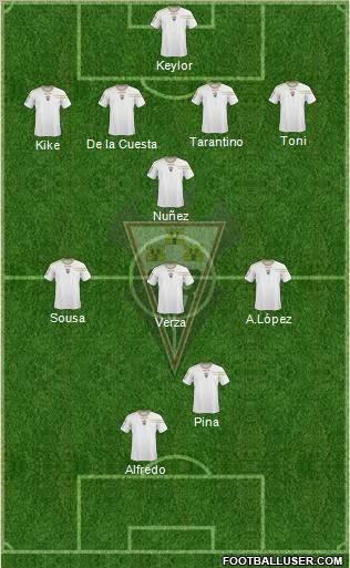 Albacete B., S.A.D. football formation