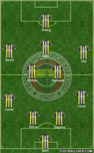 Fenerbahçe SK Formation 2010