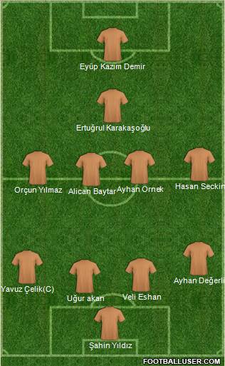 Darica Gençlerbirligi football formation