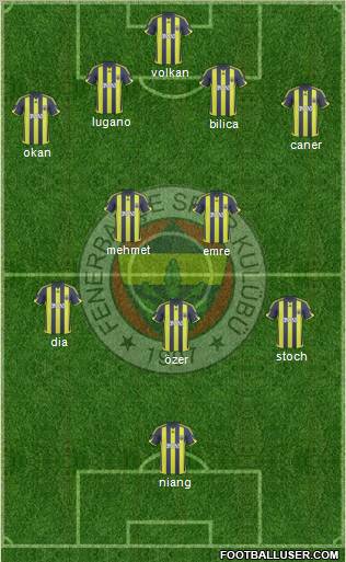 Fenerbahçe SK Formation 2010
