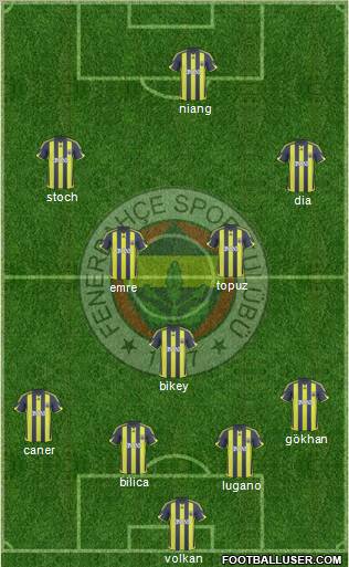 Fenerbahçe SK Formation 2010