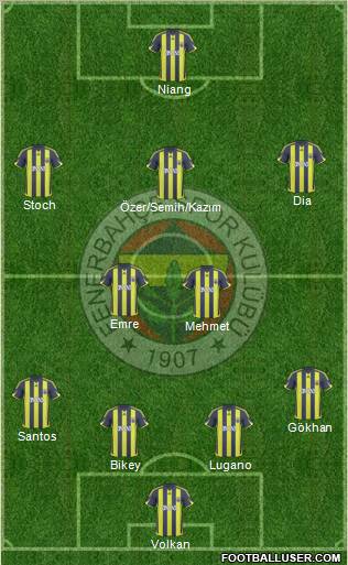Fenerbahçe SK Formation 2010