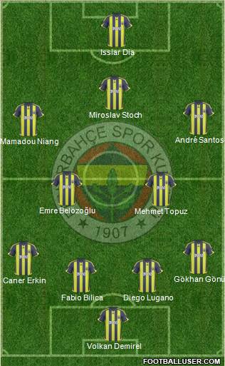 Fenerbahçe SK Formation 2010