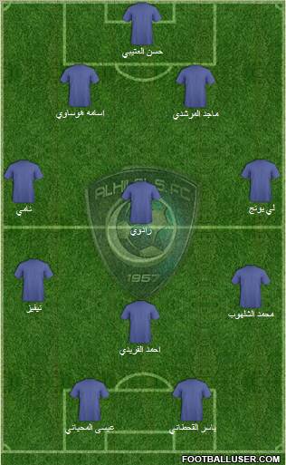 Al-Hilal (KSA) Formation 2010