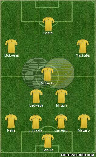 South Africa 5-4-1 football formation