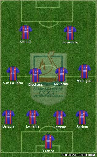 Stade Malherbe Caen Basse-Normandie football formation