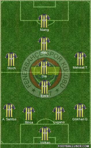 Fenerbahçe SK Formation 2010
