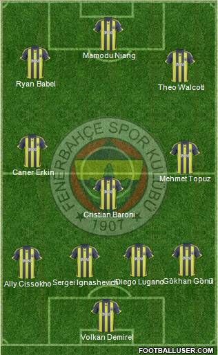 Fenerbahçe SK Formation 2010