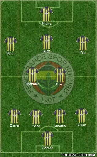 Fenerbahçe SK Formation 2010