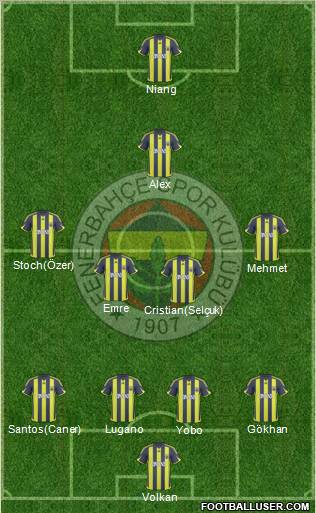 Fenerbahçe SK Formation 2010
