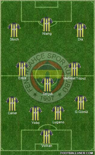 Fenerbahçe SK Formation 2010