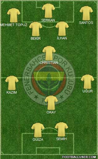 Fenerbahçe SK Formation 2010