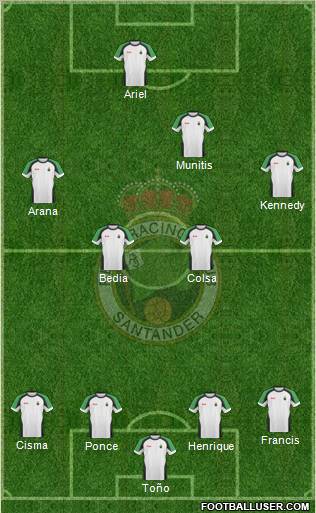 R. Racing Club S.A.D. football formation