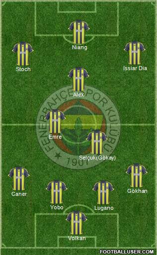 Fenerbahçe SK Formation 2010
