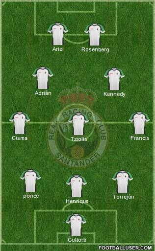 R. Racing Club S.A.D. football formation