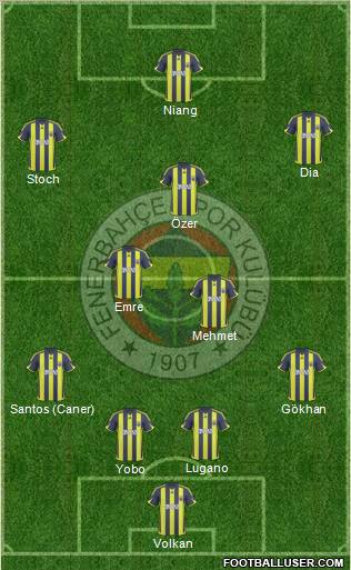 Fenerbahçe SK Formation 2010