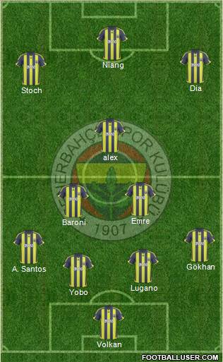 Fenerbahçe SK Formation 2010