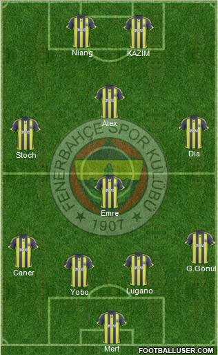 Fenerbahçe SK Formation 2010