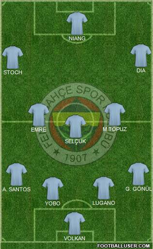 Fenerbahçe SK Formation 2010