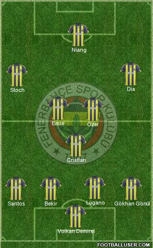 Fenerbahçe SK Formation 2010