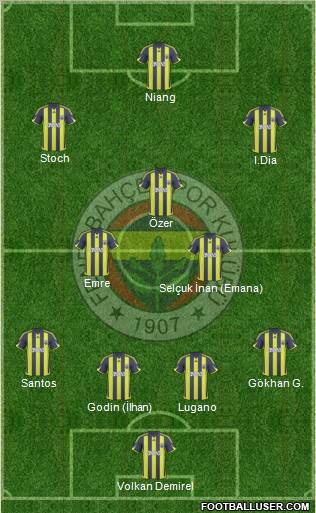 Fenerbahçe SK Formation 2010