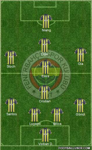 Fenerbahçe SK Formation 2010