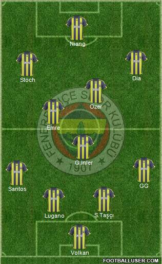Fenerbahçe SK Formation 2010