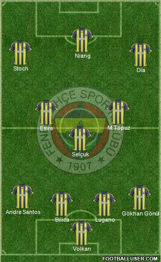Fenerbahçe SK Formation 2010