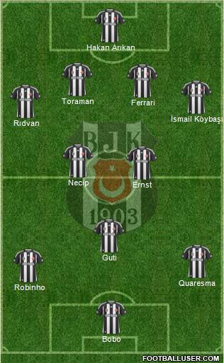 Besiktas JK Formation 2010