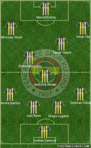 Fenerbahçe SK Formation 2010