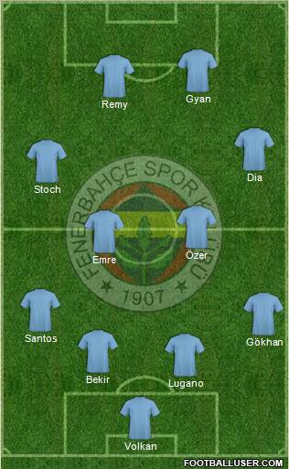 Fenerbahçe SK Formation 2010