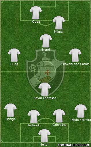 CR Vasco da Gama football formation