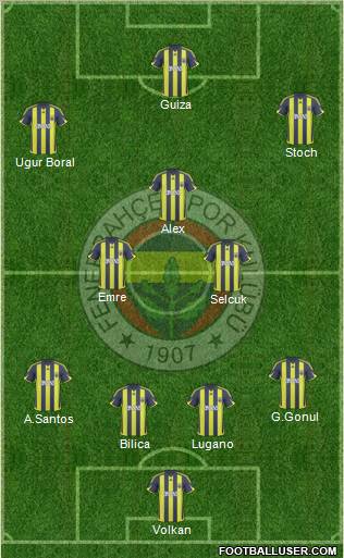 Fenerbahçe SK Formation 2010