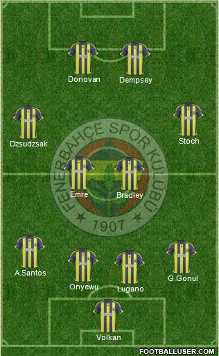Fenerbahçe SK Formation 2010